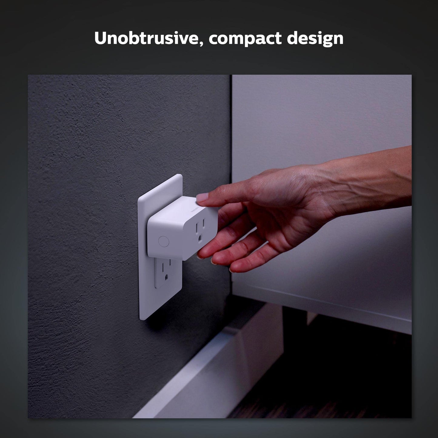 Philips Hue Wall Tap Dial Light Switch, Portable, White - 1 Pack - Requires Hue Lights and Hue Bridge - Smart Home - Easy, No-Wire Installation