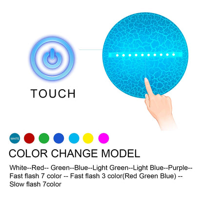 AZALCO Teenager Chrismas Gifts Xmas Gift 3D Illusion Hockey Night Light Lamp 16 Color Changing Smart Touch&Remote Control Birthday Gift for Boys and Girls Hockey Lover