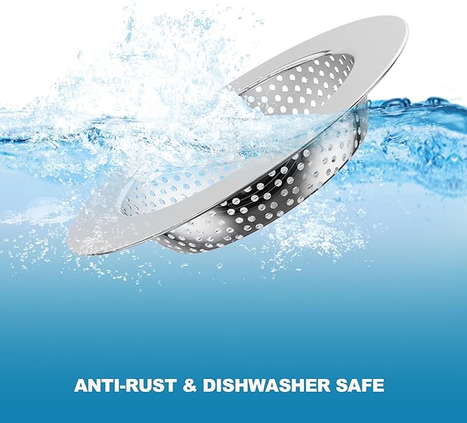 2PCS Kitchen Sink Drain Strainer/Catcher/Basket/Cover/Filter/Trap/Screen