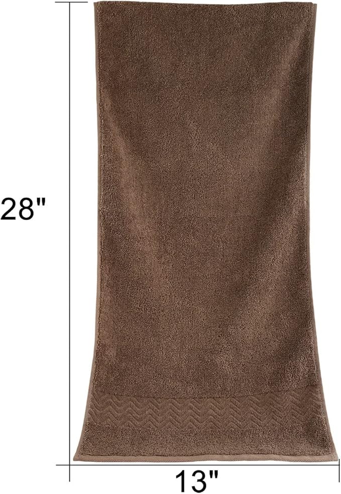Cleanbear Bathroom Hand Towels, 100% Cotton Face Towels, 13 x 28 Inches