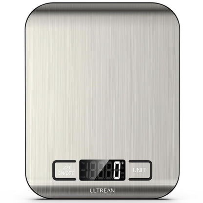 Ultrean Food Scale, Digital Kitchen Scale Weight Grams and Ounces for Baking Cooking and Meal Prep, 6 Units with Tare Function, 11lb (Batteries Included)