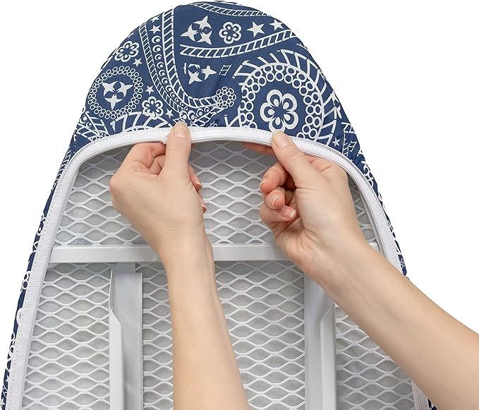 Westex Floral Paisley Heavy Duty Ironing Board Cover and Pad, Thick 3-Layer