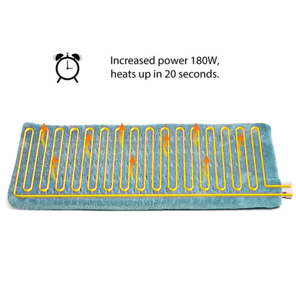 GOQOTOMO Flower Heating Pad for Back Pain Relief- 12" x 24"12 Heat Levels, 8 Timers Stay on, Machine Washable -F1224