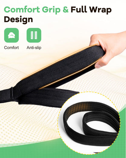 Wonderful Day 2PCS Pilates Straps for Reformer, Comfortable Enhanced Thickness, Fitness Pilates Double Loop Exercise Straps for Home Gym Workout
