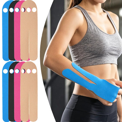 8 Pcs Precut Strips,Precut Kinesiology Recovery Tapes Strips,Hand Pain Relief Athletic Tape,Muscle Strain Pain Relief Tape, Waterproof & Breathable,Sports Joints Muscle Support for Daily Exercise