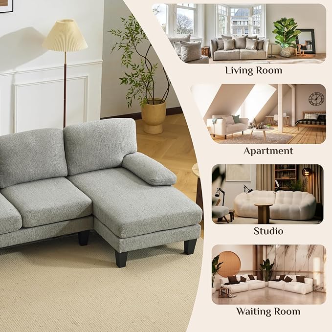 Karl home 110" U-Shape Sectional Couches
