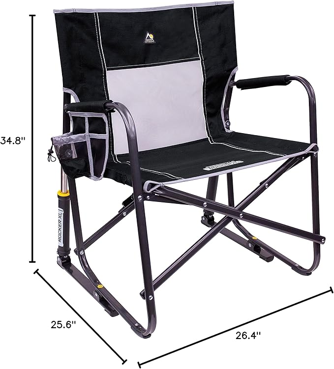 GCI Outdoor Freestyle Rocker XL Portable Folding Rocking Chair and Outdoor Camping Chair