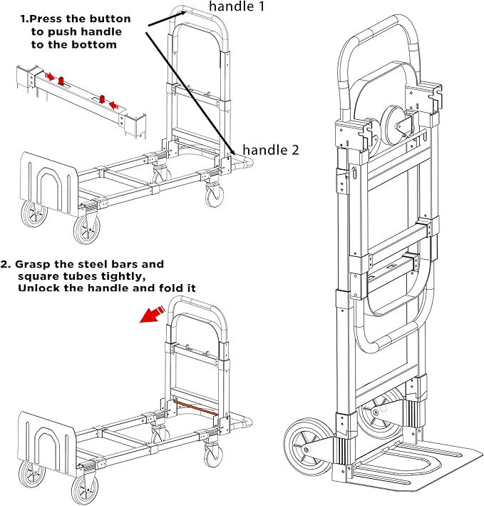 Suzhi Convertible Hand Truck Dolly Cart