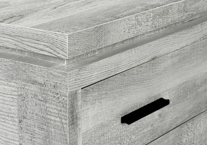 Monarch Specialties Computer Desk L-Shaped Corner Desk with storage - Left or Right Facing - 60"L (Grey Reclaimed Wood Look)