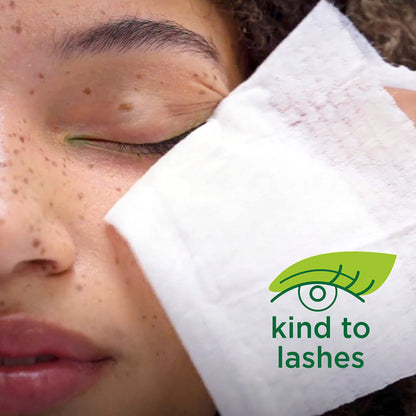 Simple, Kind to Skin, Biodegradable Cleansing Wipes with Vitamin B5, Vitamin E and Pro Amino Acids, 75 Pack