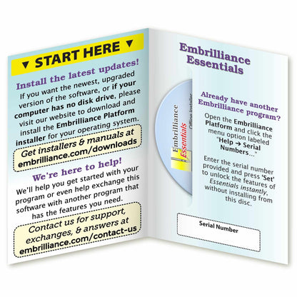 Embrilliance Essentials, Embroidery Software for Mac & PC