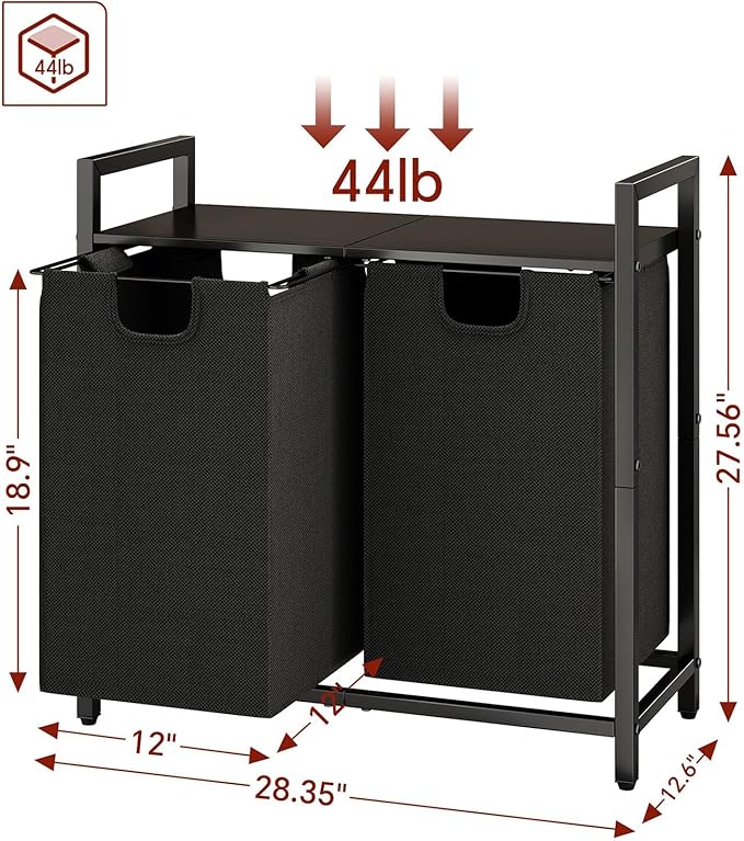 Kitstorack Laundry Basket Organizer, Laundry Hamper