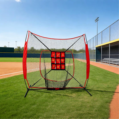 Strike Zone Target for Baseball Softball,Waterproof &Adjustable Baseball Softball Pitching Target Net with Numbered,Practice Throwing and Hitting with Accuracy for Various Age