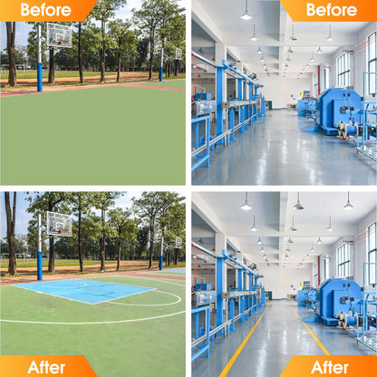 SWANSOFT Court Line Tape Machine, Parking Lot Striping Machine, Field Line Striping Machines, Floor Paint Tape Applicator Tape Pasting Machine for Asphalt Or Concrete, Driveway, Road Warning