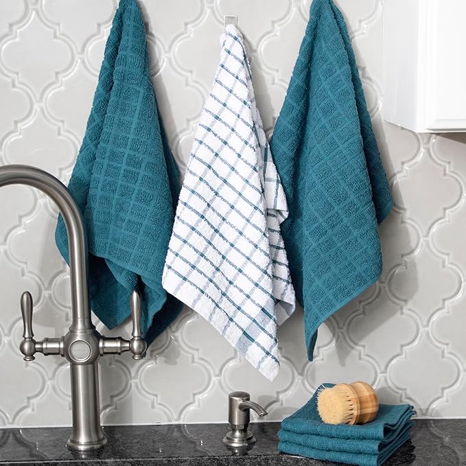 Ritz Premium Kitchen Towel and Dish Cloth Value Set: Highly Absorbent, Super
