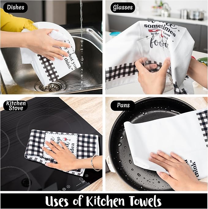 R HORSE Funny Kitchen Dish Towels