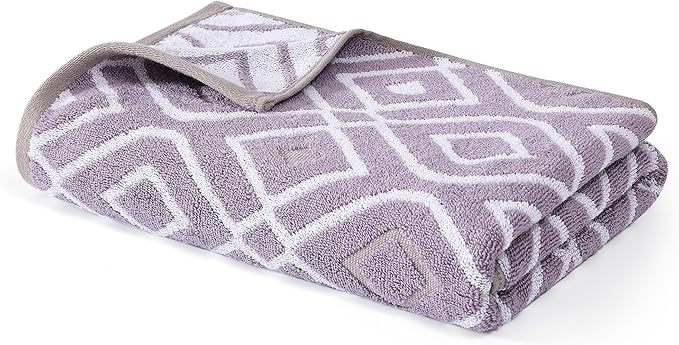Modern Threads Oxford 6-Piece 100% Cotton Towel Set – Yarn Dyed Jacquard &