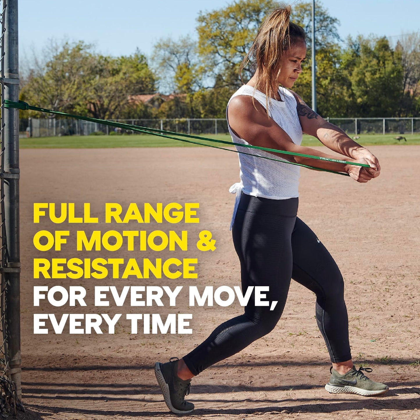 TRX Training Strength Band Set for Working Out, Full-Body Resistance Bands for Home and Gym Use, 79.5-Inch Circumference, 5 – 70 Pounds, Pack of 4