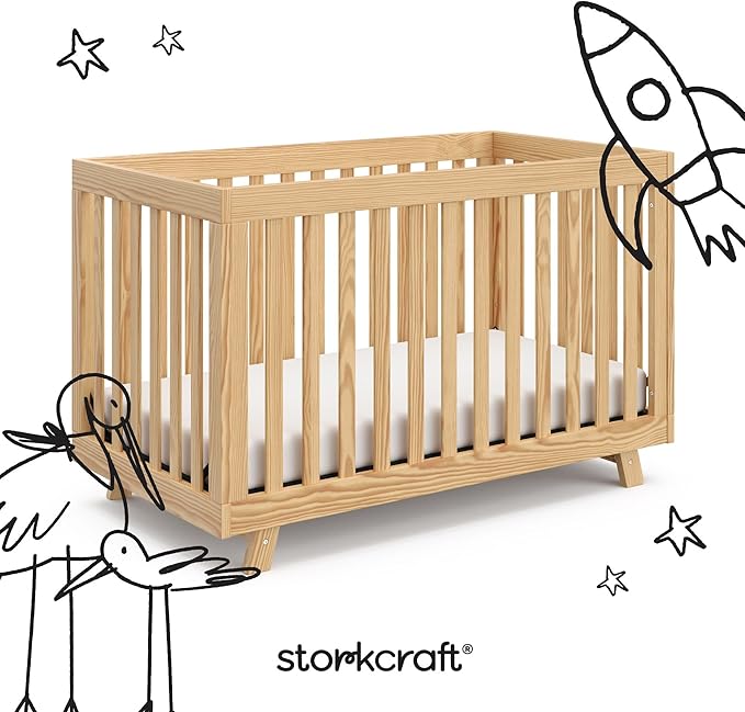 Storkcraft Beckett 3-in-1 Convertible Crib – GREENGUARD Gold Certified