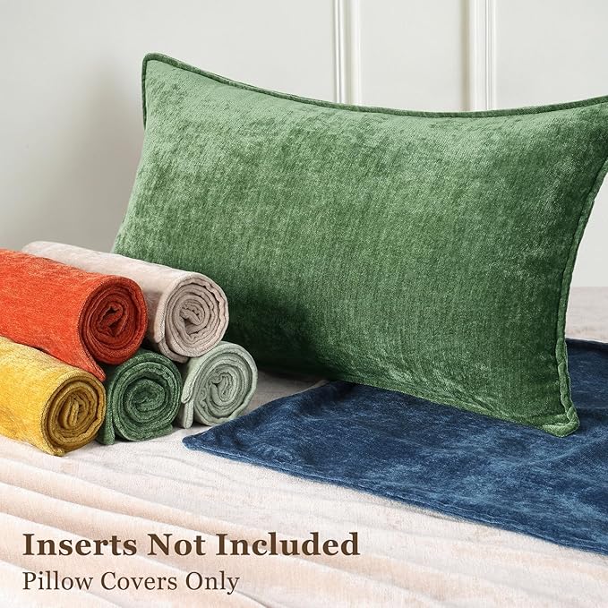 decorUhome Summer Couch Euro Sham Throw Pillow Covers 24x24 Set of 2,
