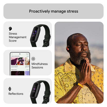 Google Fitbit Inspire 3 Activity Tracker with 6-months Premium Membership Included, up to 10 days battery life and Daily Readiness Score, Black/Midnight Zen