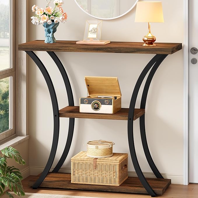 Hoctieon 3 Tier Console Table