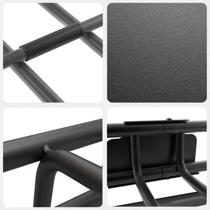 Wildroad Car Roof Cargo Carrier Combo of Upgraded 64"x 39"x 4" Roof Rack Cargo Basket, Super Duty Bungee Cargo Net. Universal Car Top Luggage Holder Carrier Basket Fits for SUV Truck Cars