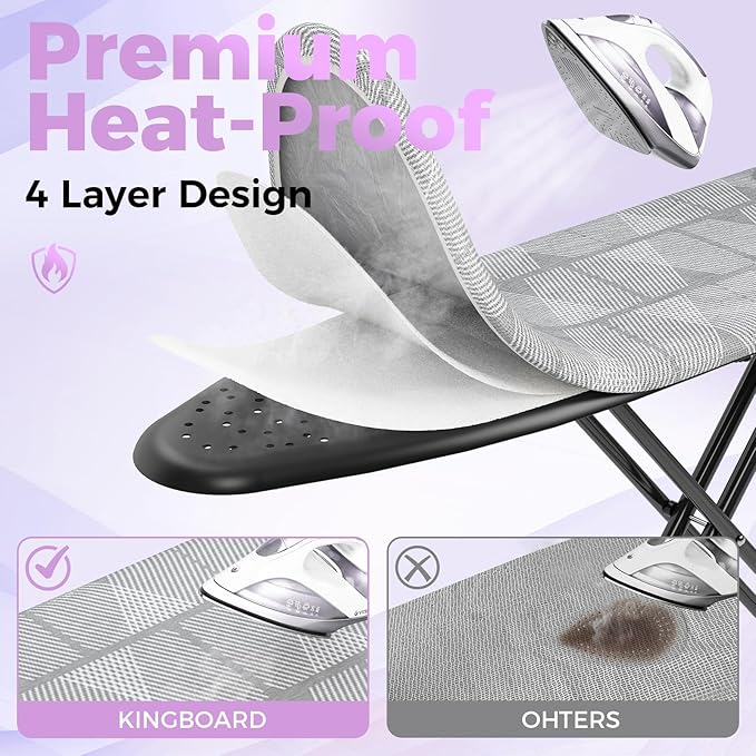 KINGBOARD Ironing Board, Compact Iron Board