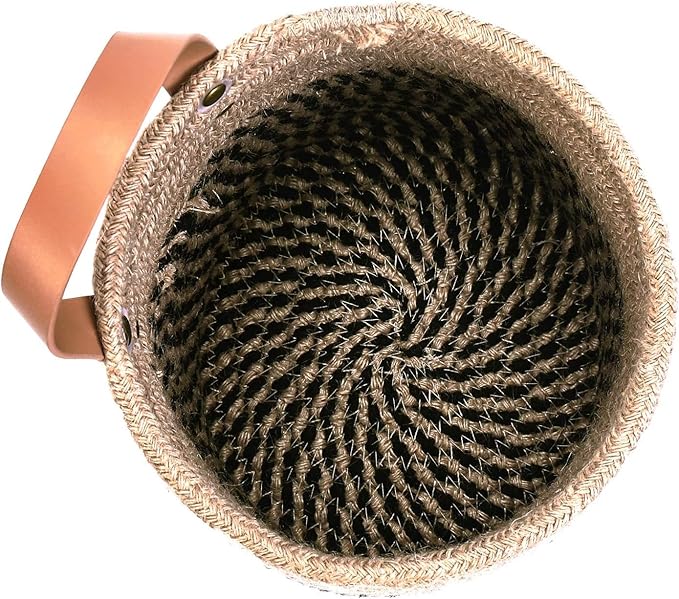 2pack Small Hanging Baskets-Cotton Rope Wall Basket