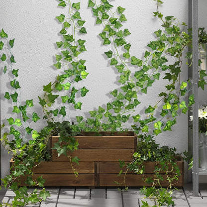 CQURE 24 Pack 168Ft Artificial Ivy Garland,Ivy Garland Fake vines UV Resistant Green Leaves Fake Plants Hanging Vine Plant for Wedding Party Garden Wall Room Decor