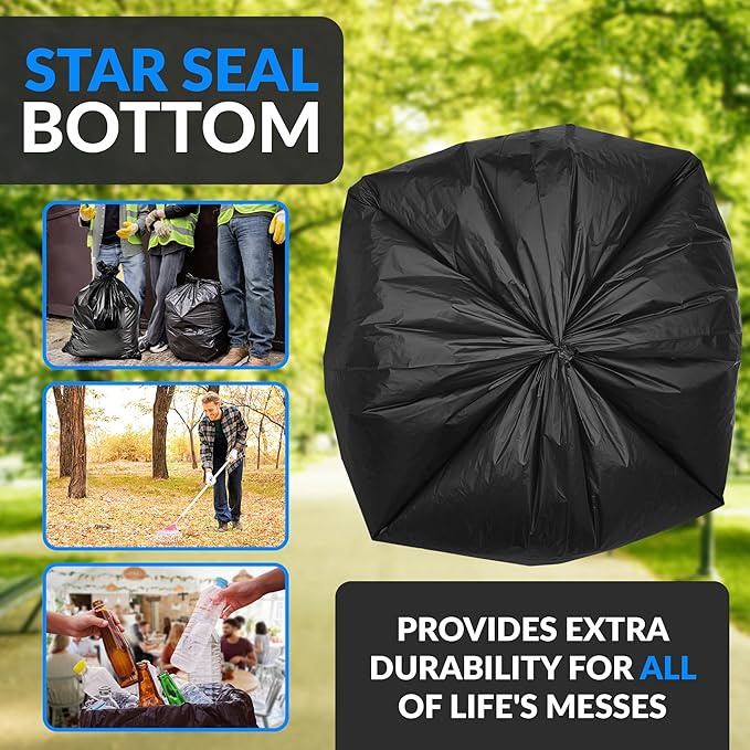 Reli. SuperValue 65 Gallon Trash Bags | 120 Count | Made in USA | Heavy Duty |