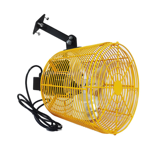 FICBXRA Greenhouse Circulation Fan Air Circulation Fan 1/10 HP 115V Ceiling Wall Mount Fan High Speed Circulation Fan for Greenhouse, Warehouse, Patio, Garage 1470CFM, ETL Listed