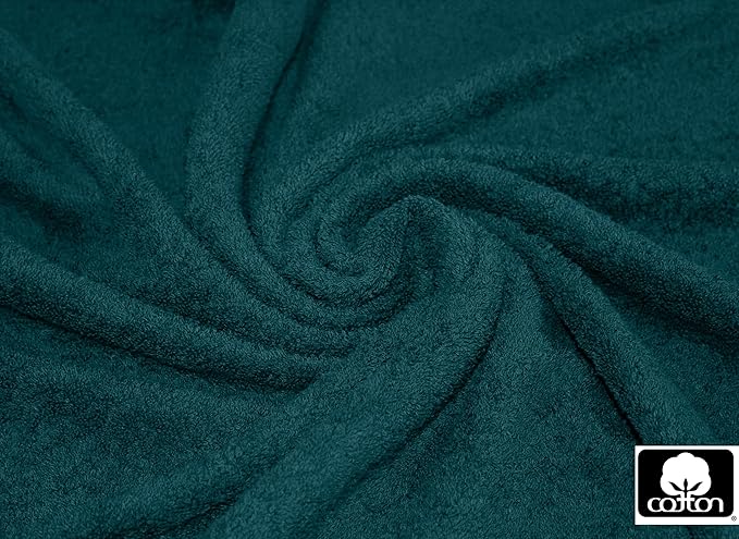 Cotton Craft Ultra Soft 6 Pack Hand Towels 16x28 Teal Weighs 6 Ounces Each