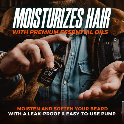Wild Willies Beard Oil for Men - Natural ingredients Promote Deep Conditioning - Removes Itch & Dandruff - Deep Softening Treatment - Best Beard Oil & Conditioner - 2 Fl Oz