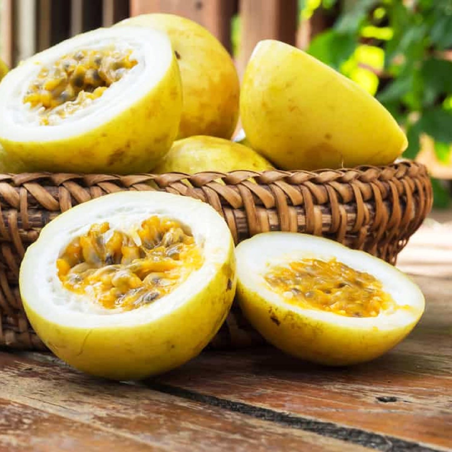 15+ Seed Passion Fruit Seeds for Planting Outdoor-Non-GMO Heirloom Sweet Rare Yellow Passion Fruit Plant in Your Home Garden