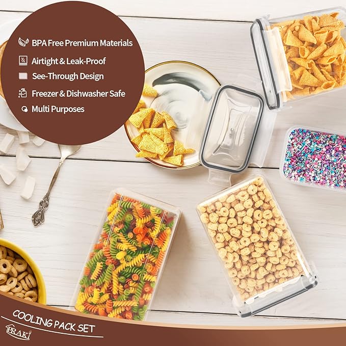 PRAKI Airtight Food Storage Containers Set