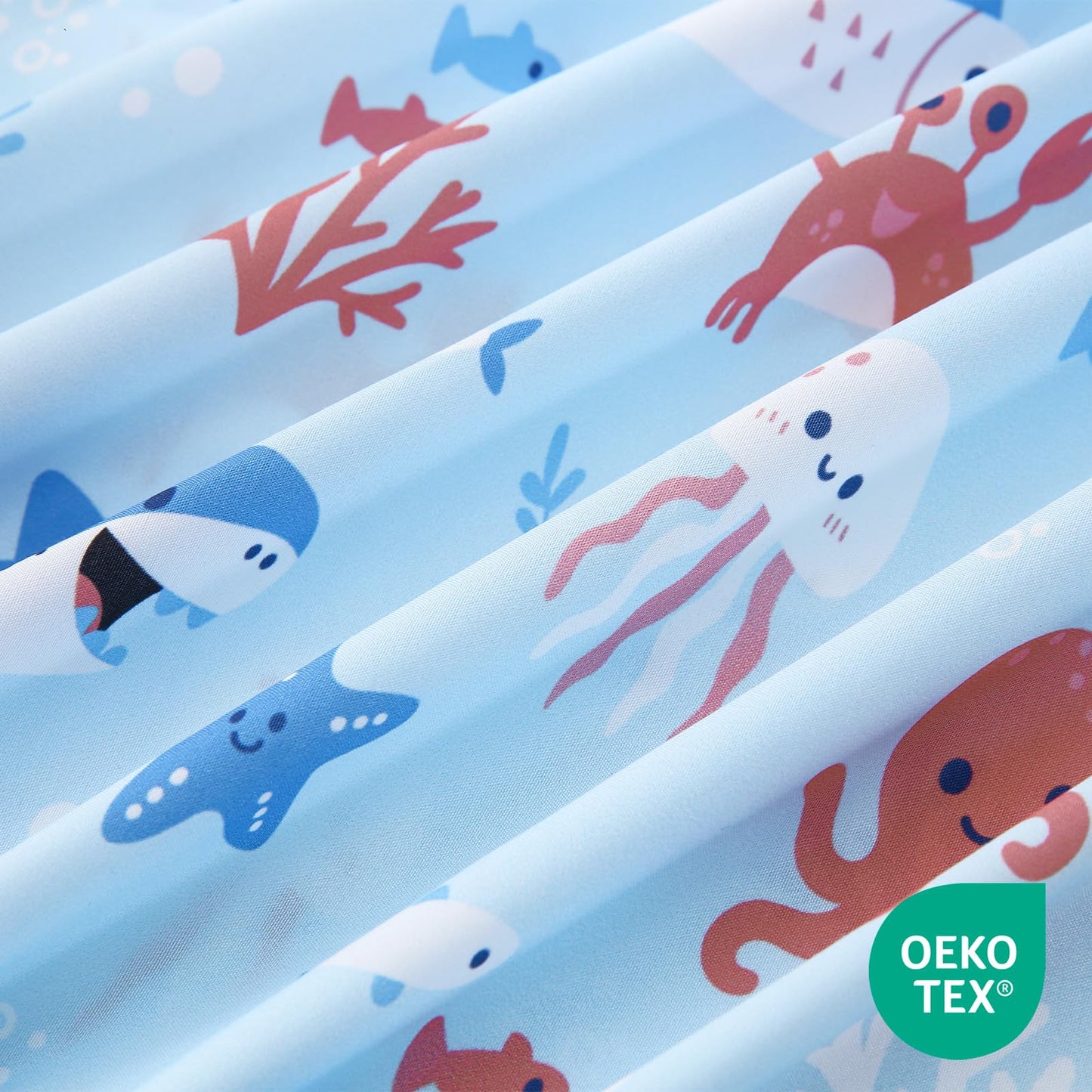 ChicView Twin Sheet Set Kids,3 Pieces Breathable Soft Microfiber Bedsheets for Child Boys Girls, Anti Pilling Deep Pockets Easy Care Bed Sheets, Ocean Animals