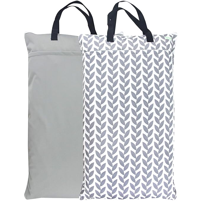 wegreeco Reusable Hanging Wet Dry Cloth Diaper Bag