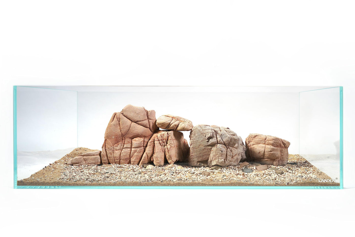 LANDEN Elephant Skin Stone Natural Multi-Texture Rocks (18lbs, 3~9 inches,7pcs) for Aquarium, Paludarium, Terrariums, Landscaping, Decorative of Caves, Waterfalls, Cliffs
