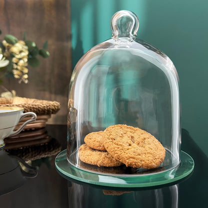Plymor 5" x 6" Bell Jar Glass Display Dome Cloche (Interior Size 4.75" x 4.5")