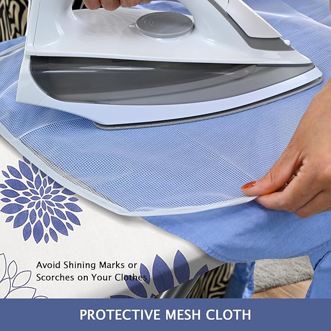 SheeChung Ironing Board Cover and Pad 18“x49”, Thick Scorch Resistant Padding