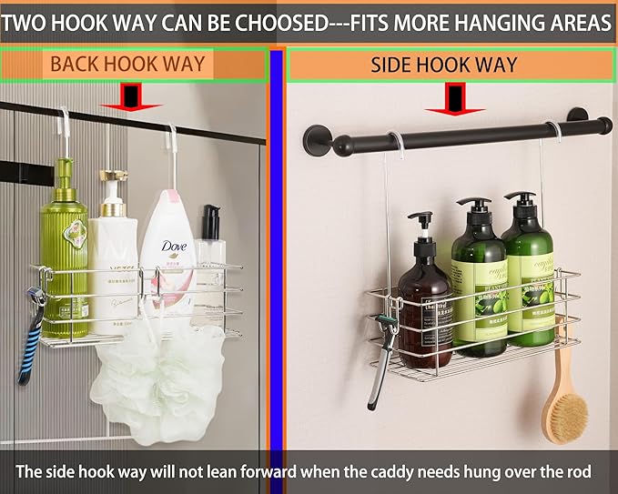 Shower Caddy Hanging Shower Rack SUS304 Stainless Steel Hanging Shower Orangizer