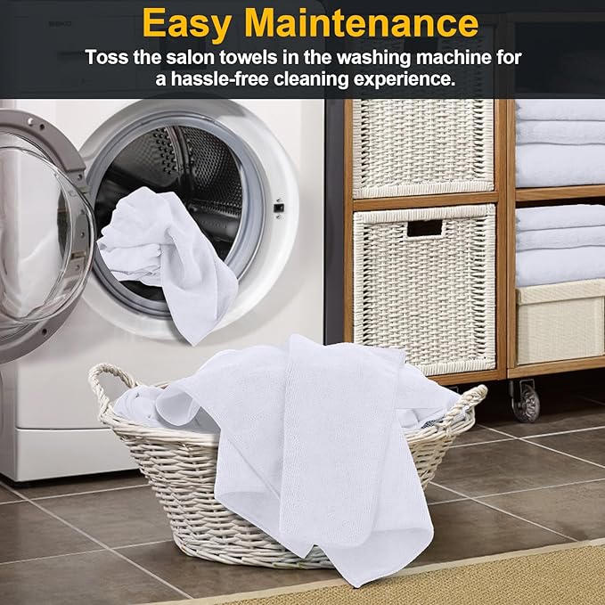 Salon Towels 48 Pack, Super Soft Microfiber Hand Towel, Highly Absorbent