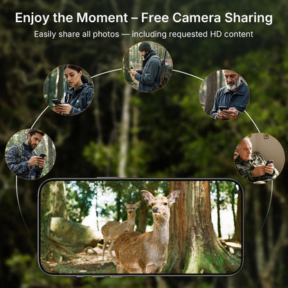 GardePro X66 Pro 2-Pack Cellular Trail Cameras (Non-WiFi), Rechargeable Battery, Live View, Instant Alerts, Shared Data Plan, Built-in GPS, Motion Activiated