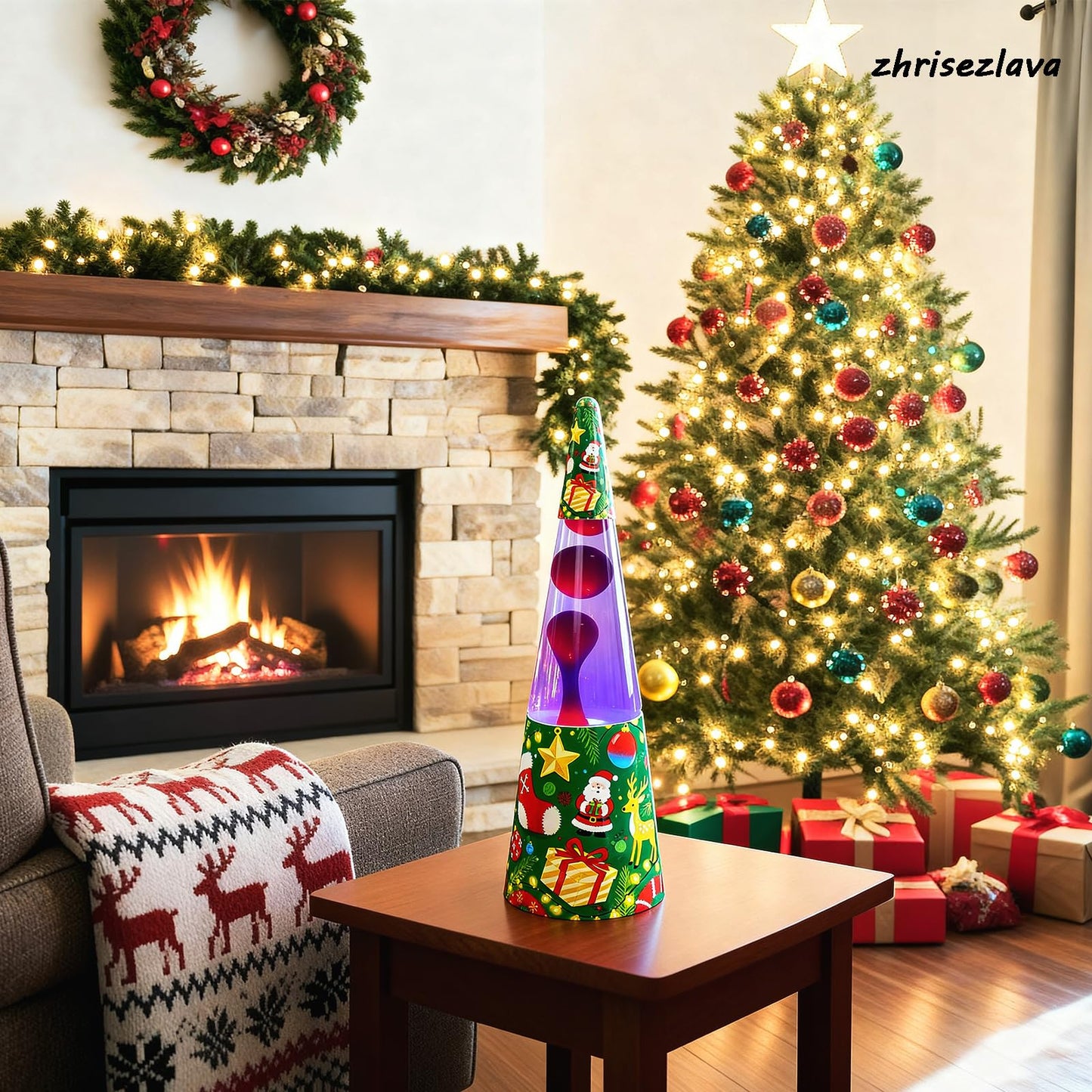16inch Purple Liquid Motion Lamp, Flowing Relaxation Dynamic Lighting, Home Decor Serenity Entertainment Lamp, Meditation Night Light Home Decor, Gift for Adults and Children, Christmas Base.jzt