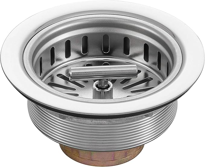KONE 3-1/2 Inch Kitchen Sink Drain Strainer Assembly Made by All Stainless Steel