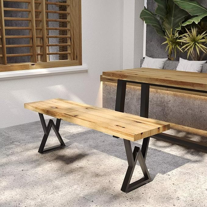 Metal Bench Legs 16 Inch Double Triangle Coffee Table Legs End Table Legs