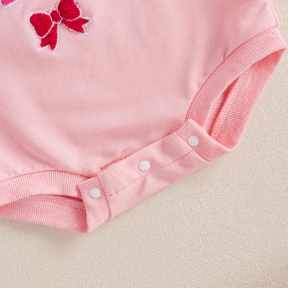 BemeyourBBs Baby Girl Christmas Outfit Santa Baby Girl Bubble Romper Sweatshirt Cute Newborn Infant Winter Clothes (0-3 Months, santa baby B)