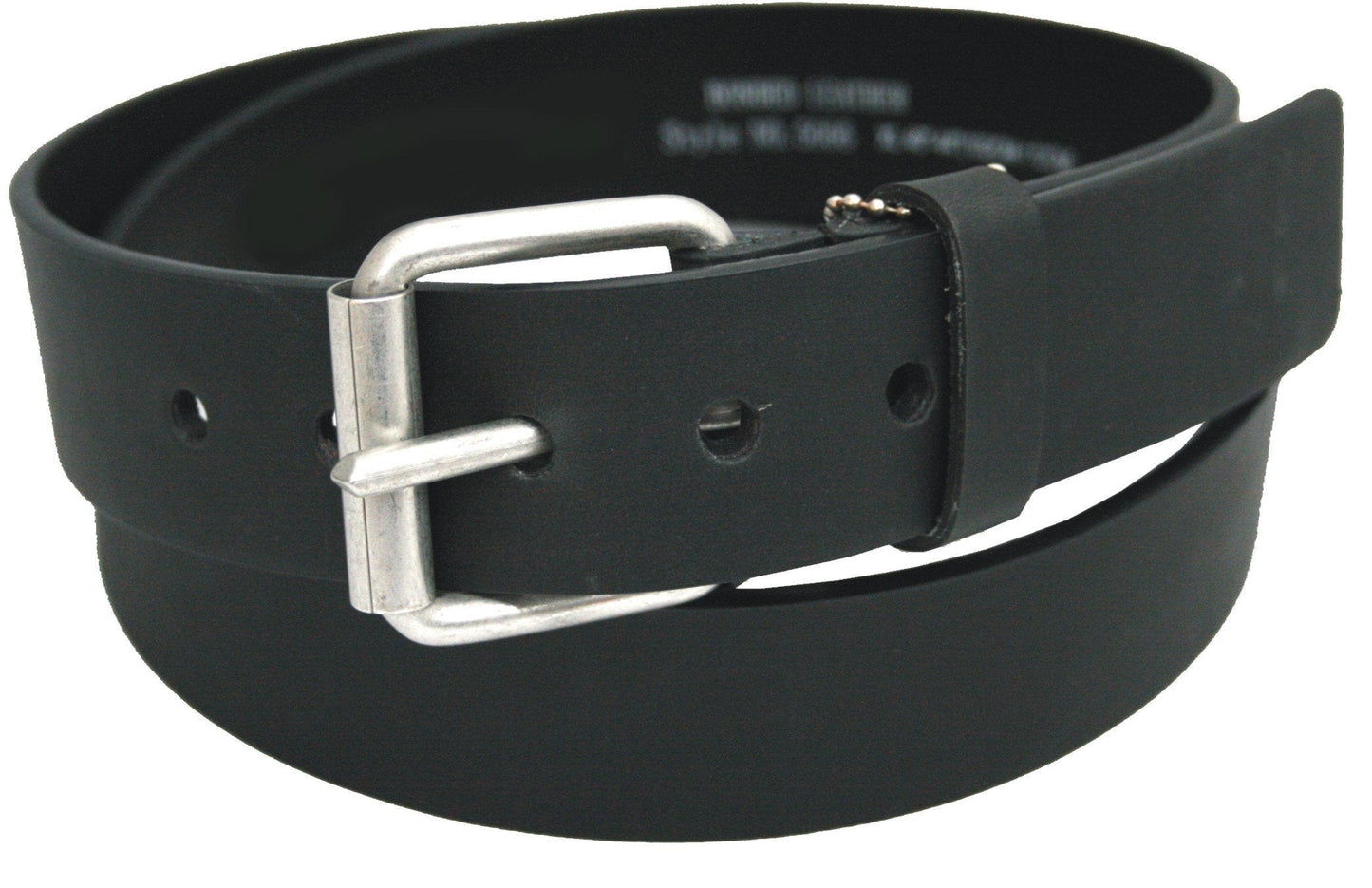 Ossi Mens 38mm Roller Buckle Jeans Belt - Black 3XL (48" - 52")