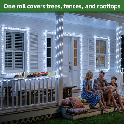 QUHUATU 750 LED 240FT Christmas Lights Outdoor,12 Lighting Modes Christmas String Lights with Timer, Dimmable Cool White LED StringLights Waterproof for Yard Tree Wedding Party Holiday Cool White
